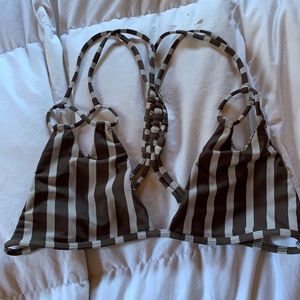 Acacia swimwear bikini top upper east side print